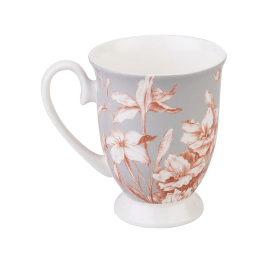 STECHCOL COFFEE/MILK MUG RED LILY SET 2