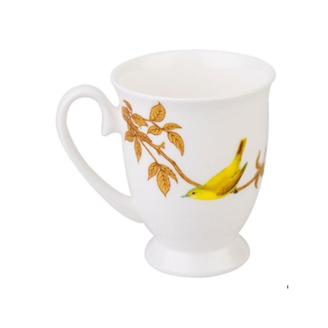 STECHCOL COFFEE/ MILK MUG QUETZAL BIRD CLEAR SET 2