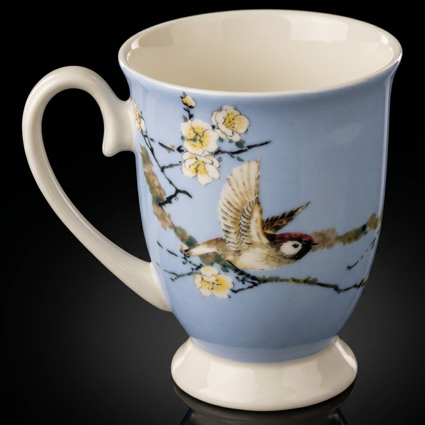 STECHCOL COFFEE/MILK MUG CAROLINA CHICKADEE SET 2