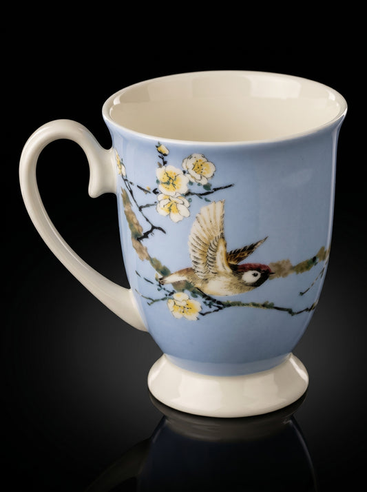 STECHCOL COFFEE/MILK MUG CAROLINA CHICKADEE SET 2