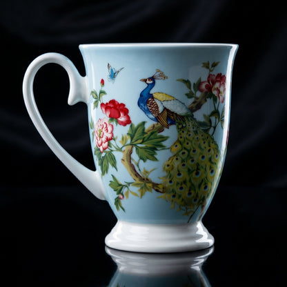 STECHCOL COFFEE/MILK MUG PEACOCK BLUE SET 2