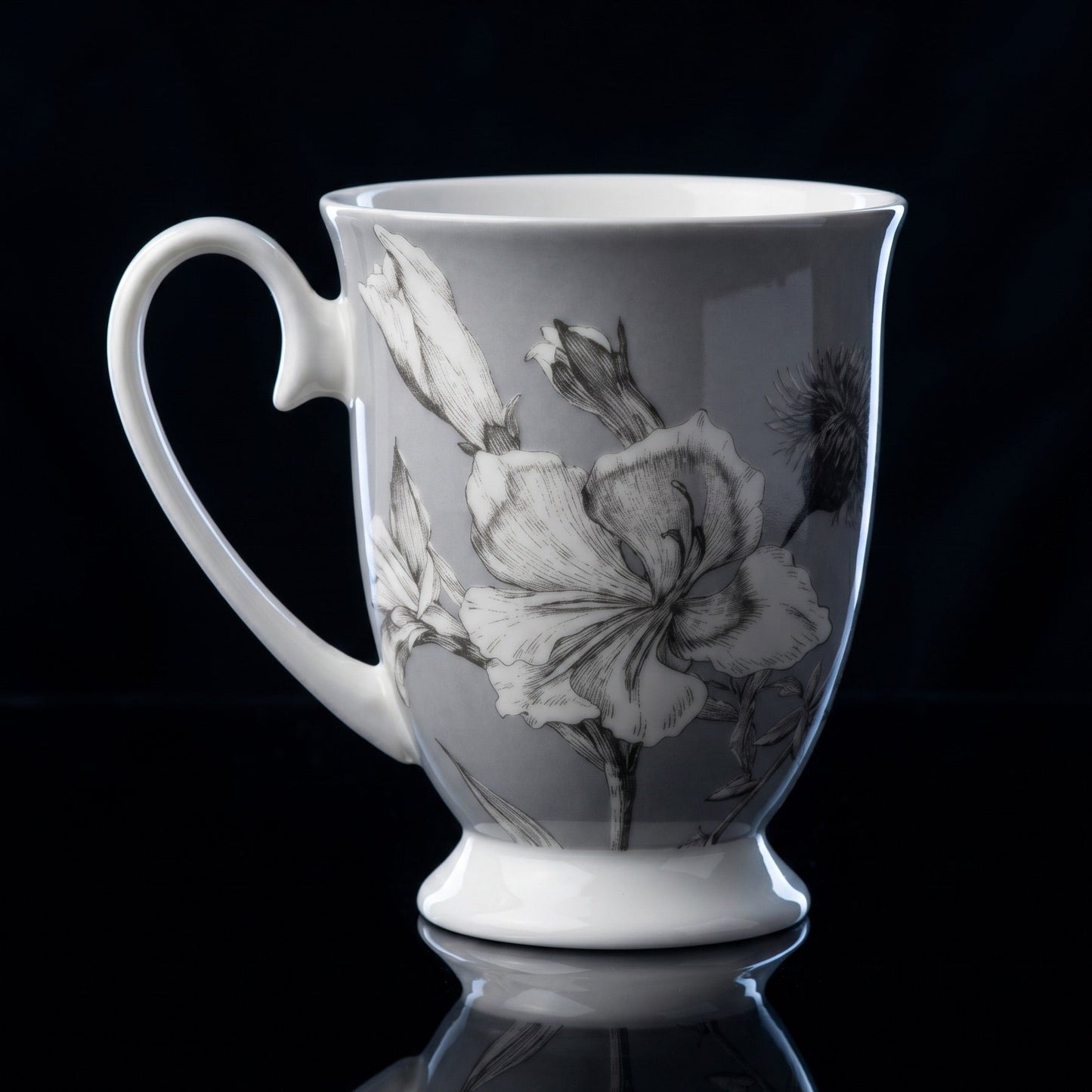 STECHCOL SCOFFEE/MILK MUG WHITE LILY SET 2