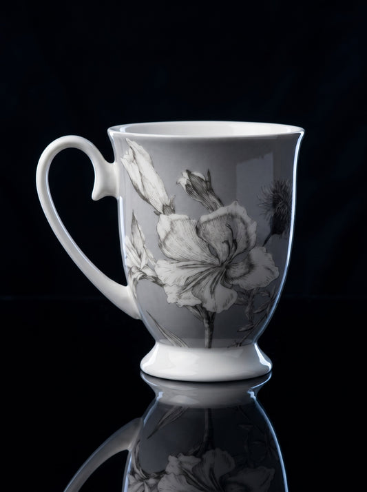 STECHCOL SCOFFEE/MILK MUG WHITE LILY SET 2