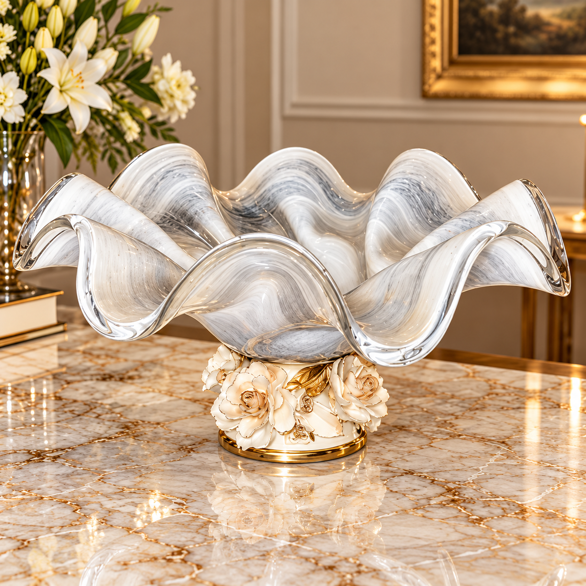ALESSIA GRIGIO CENTER PIECE THE GREY EDIT