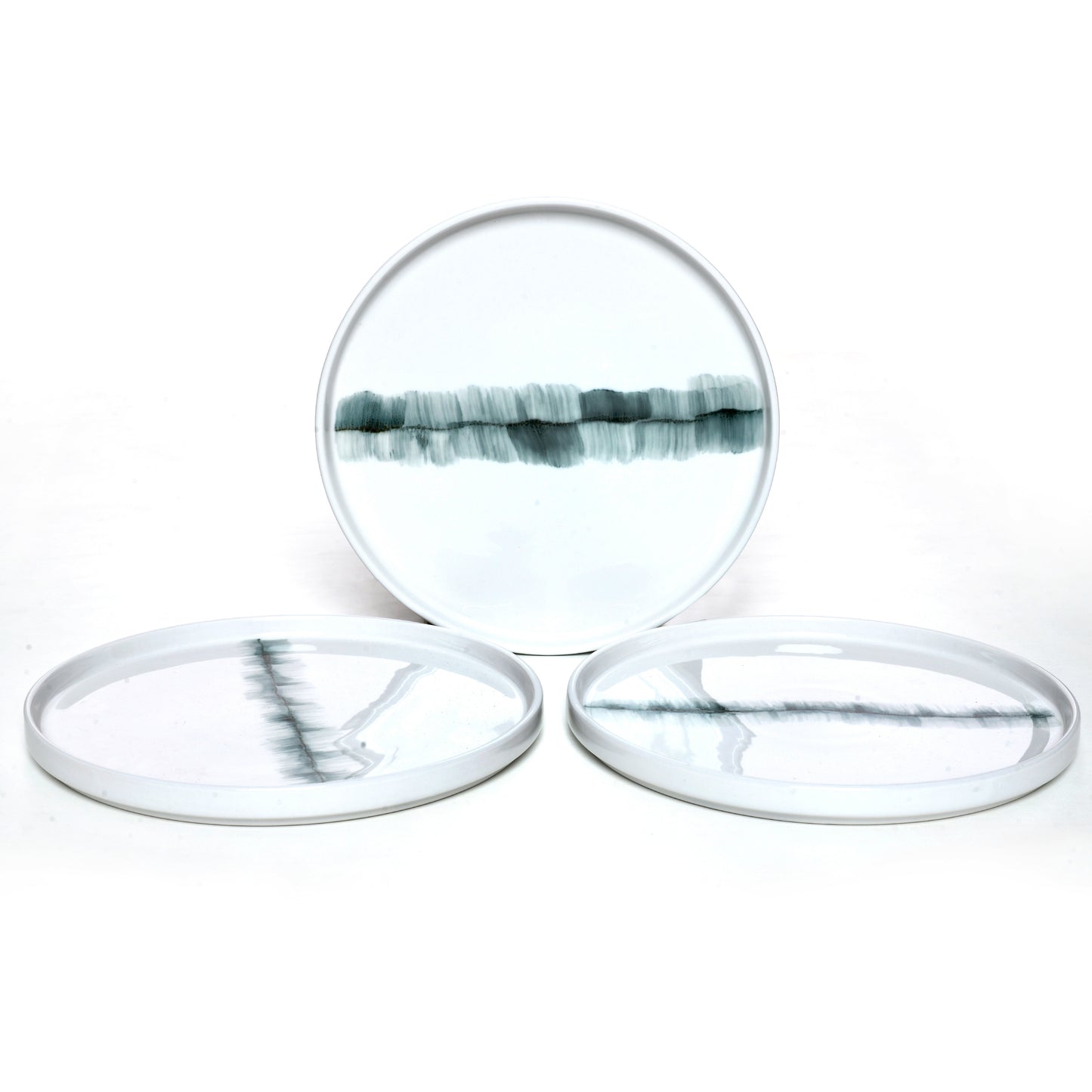 Tablejoy Edged Dinner Plate Set'4 Black
