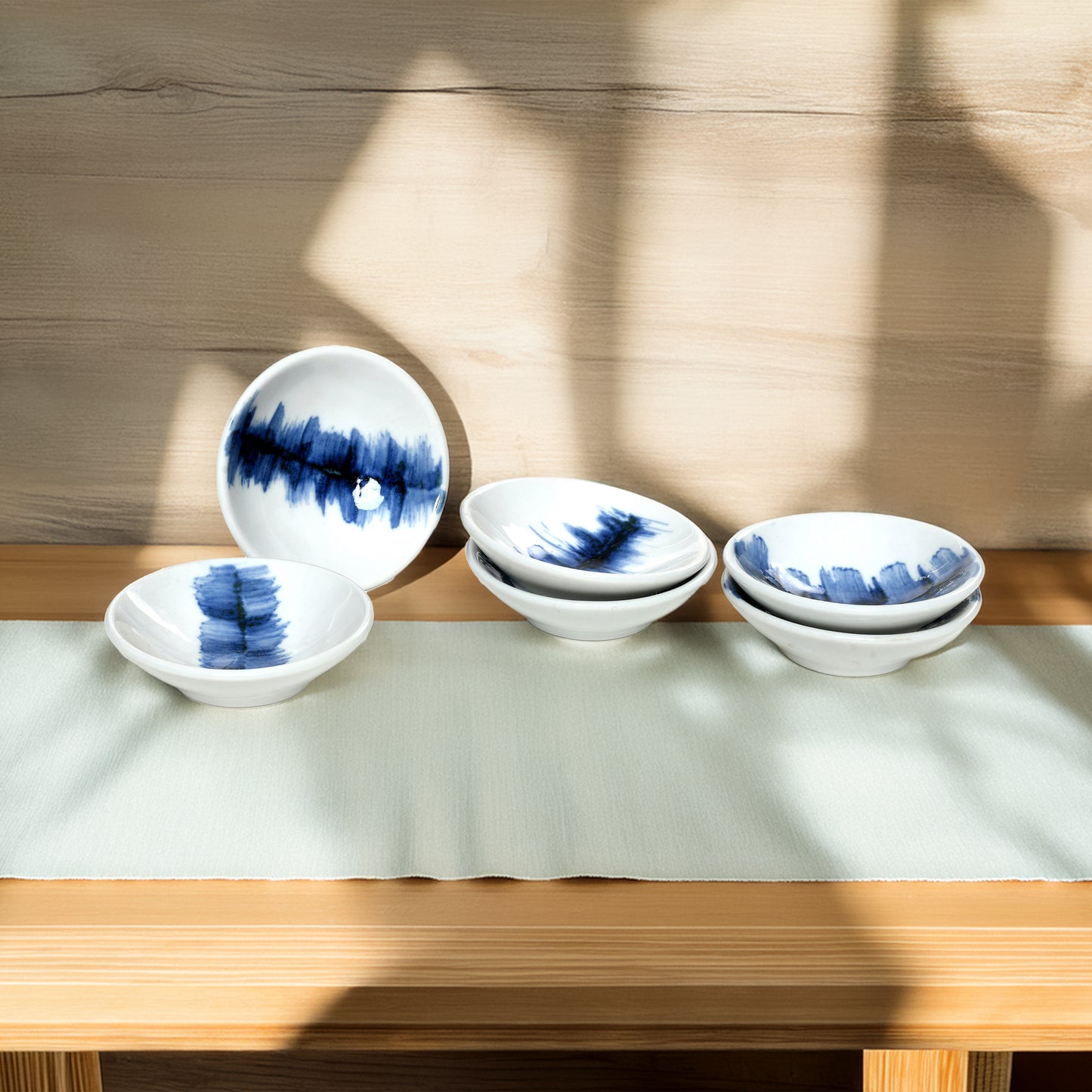 Tablejoy Dip Bowl Round Set'6 Blue