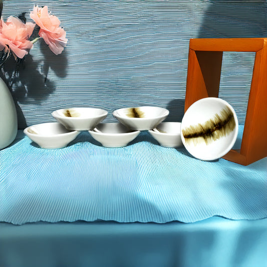 Tablejoy Dip Bowl Round Set'6 Olive