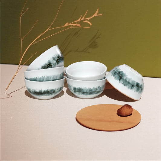 Tablejoy Veg/Curry Bowl Set'6 Black