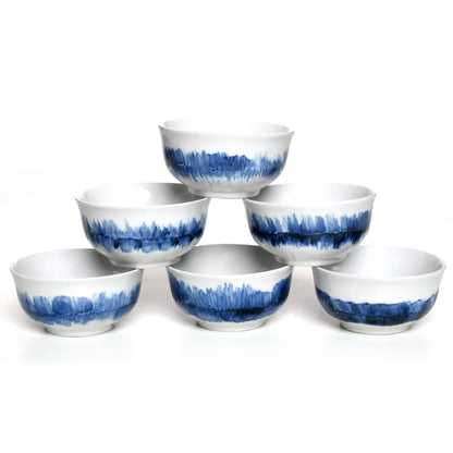 Tablejoy Veg/Curry Bowl Set'6 Blue