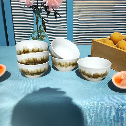 Tablejoy Veg/Curry Bowl Set'6 Olive