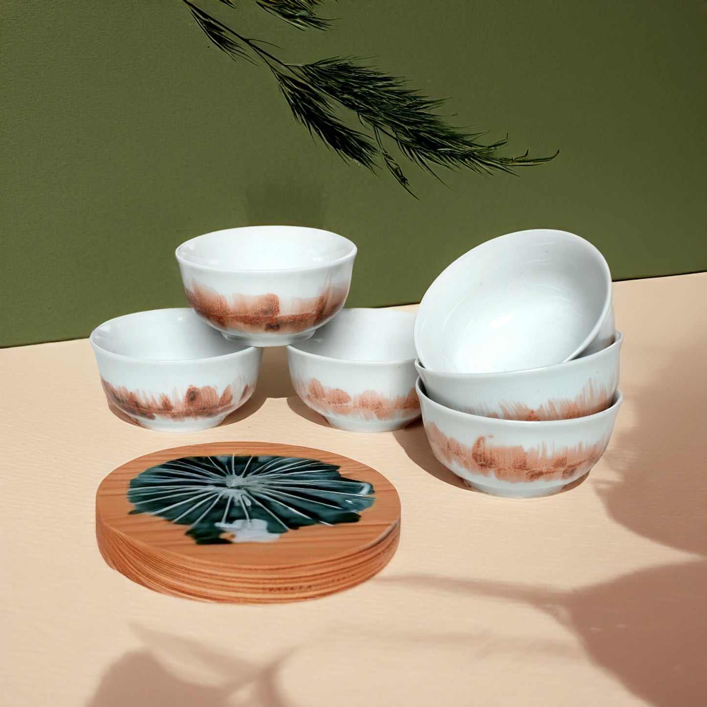 Tablejoy Veg/Curry Bowl Set'6 Red