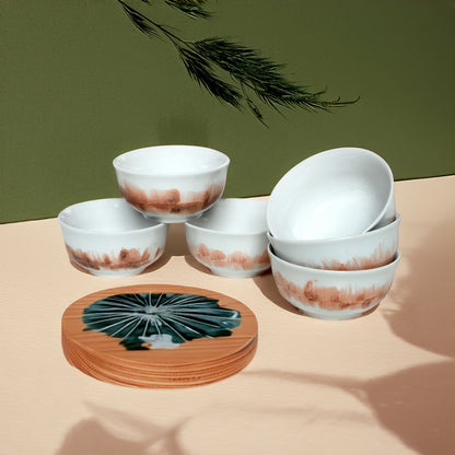 Tablejoy Veg/Curry Bowl Set'6 Red