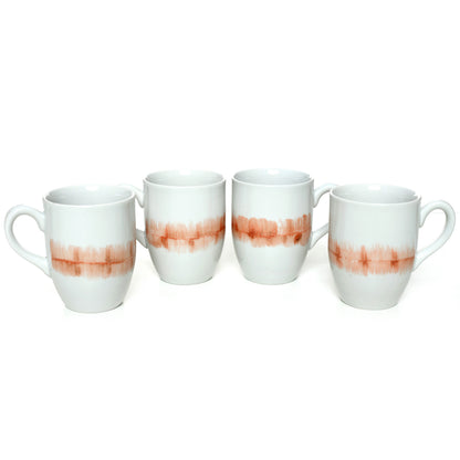 Tablejoy Milk/Coffee Mug Set'4 Red