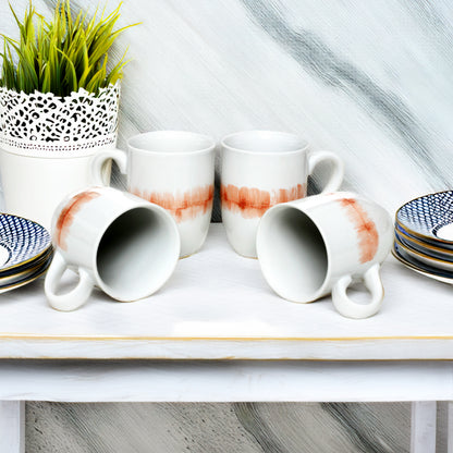 Tablejoy Milk/Coffee Mug Set'4 Red