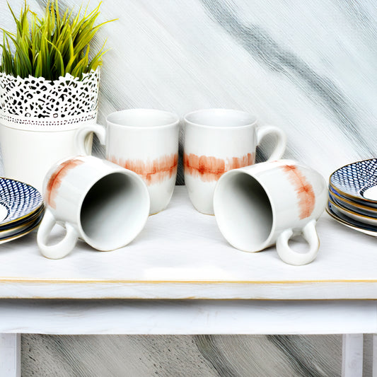 Tablejoy Milk/Coffee Mug Set'4 Red
