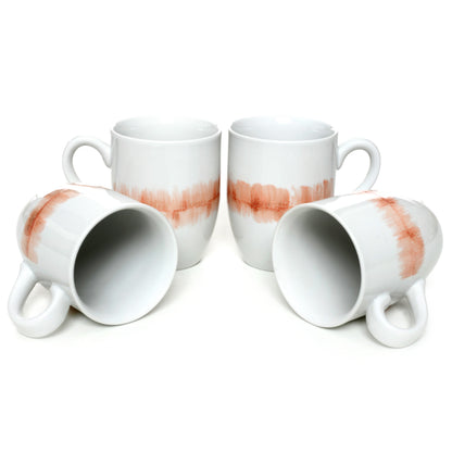 Tablejoy Milk/Coffee Mug Set'4 Red