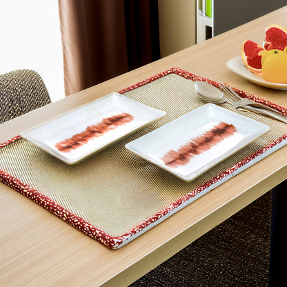 Tablejoy Rect. Serving Platter (S) Set'2 Red