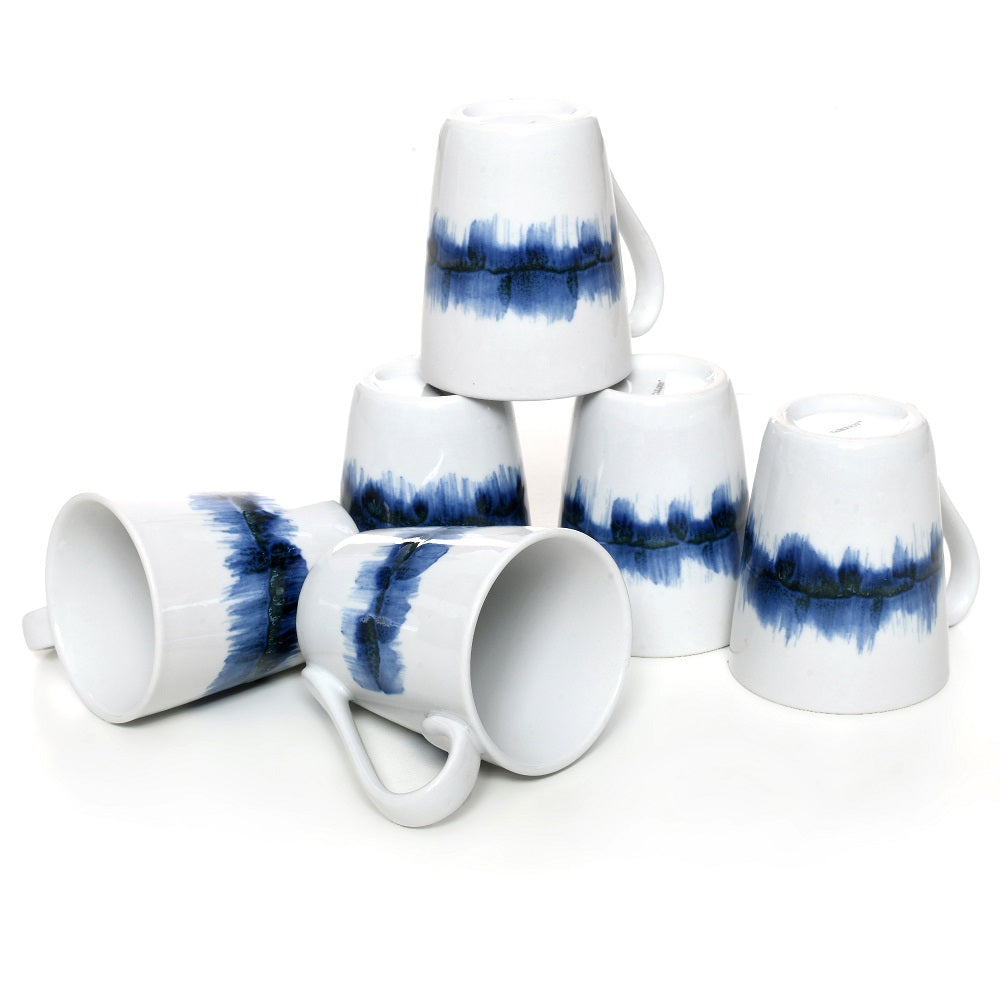 Tablejoy Tea Mugs 6Pcs Set'6 Blu