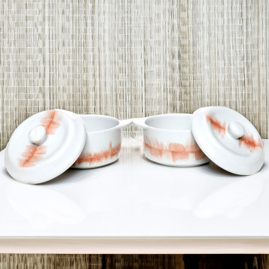 Tablejoy Casserole 480Cc Set'2 Red