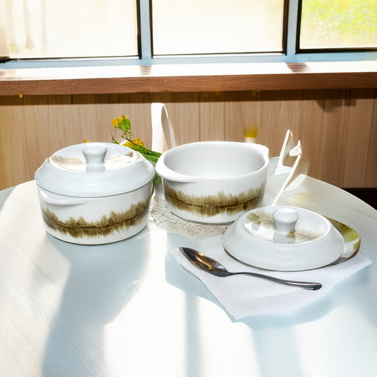 Tablejoy Casserole 260Cc Set'2 Olv