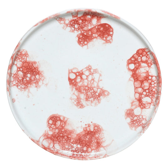 Tablejoy Edged Dinner Plate Set'4 Red