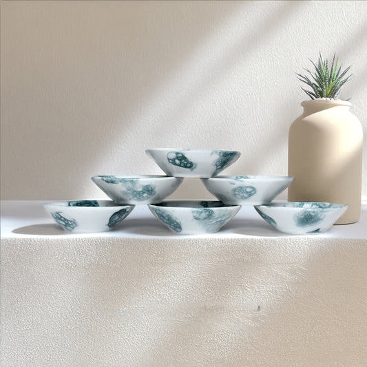 Tablejoy Dip Bowl Round Set'6 Blk