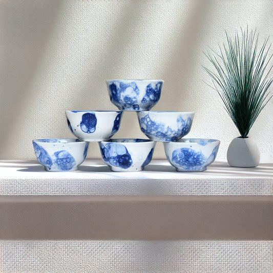 Tablejoy Veg/Curry Bowl Set'6 Blu