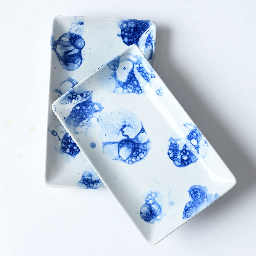 Tablejoy Rect. Serving Platter (S) Set'2 Blu
