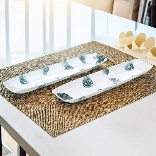 Tablejoy Oval Platter Set'2 Blk