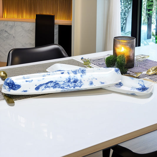 Tablejoy Oval Platter Set'2 Blu