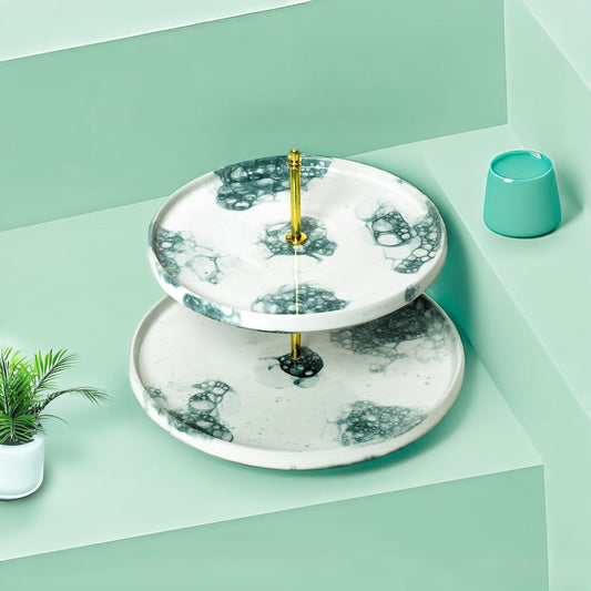 Tablejoy Two Tier Platter Blk