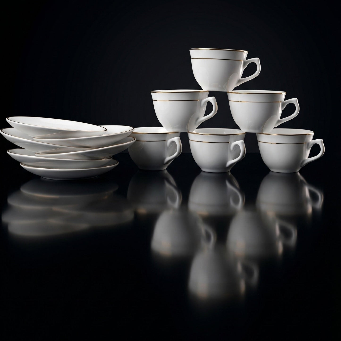 Tablejoy Premium Cups & Saucer Set - Set of 12