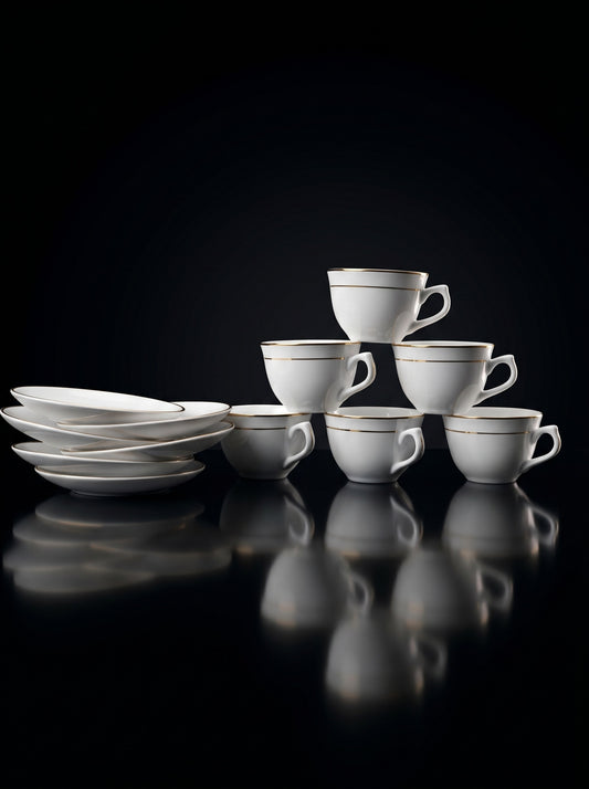 Tablejoy Premium Cups & Saucer Set - Set of 12