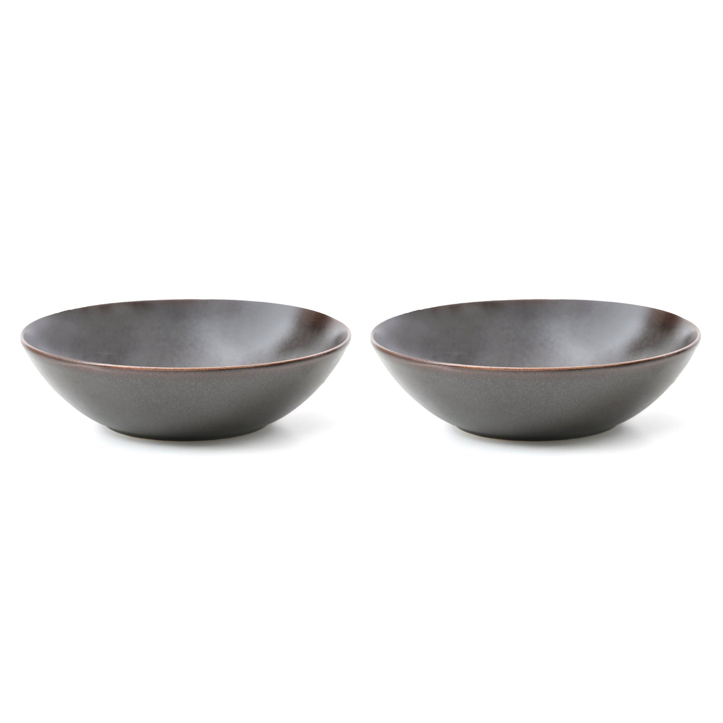 Mesa BROWN METALIC Cereal Bowl 17 cm Set of 2