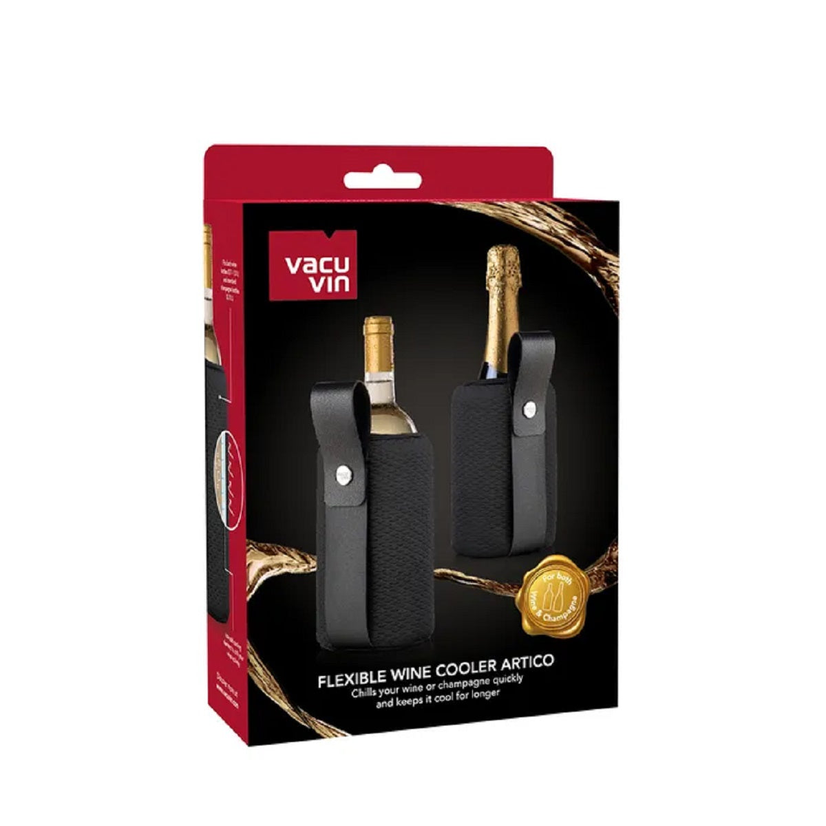 Vacu Vin FLEXIBLE WINE COOLER ARTICO BLK PC