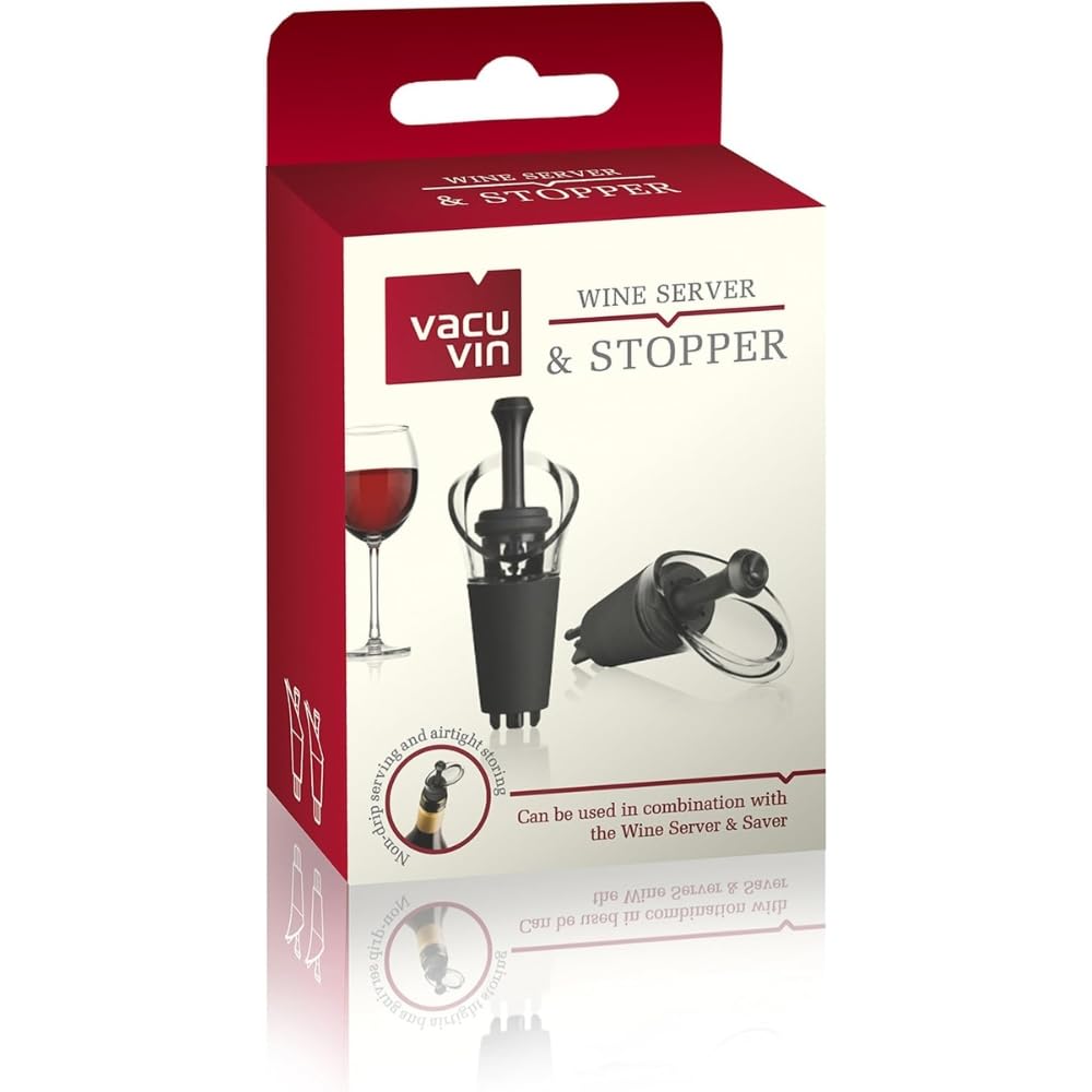 Vacu Vin Wine Saver & Server Black
