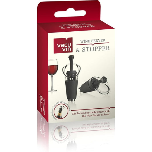Vacu Vin Wine Saver & Server Black