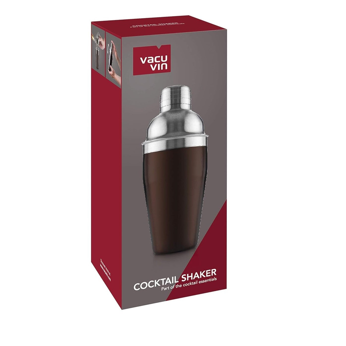 Vacu Vin Cocktail Shaker, Stainless Steel