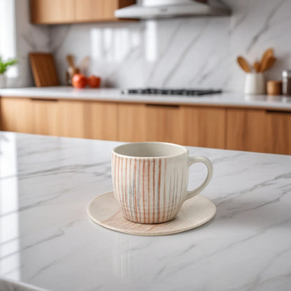 Mesa Rio Gold 2Cup & 2Saucer Set of 4