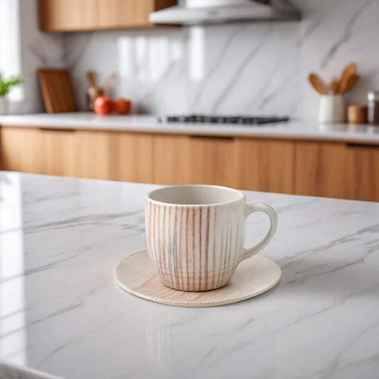Mesa Rio Gold 2Cup & 2Saucer Set of 4