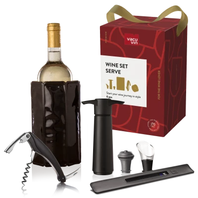 wine Set serve Black | Set of 6