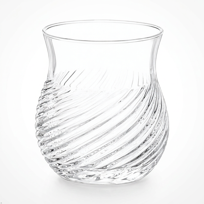HANDCUT SPIRAL WHISKY TUMBLER SET OF 4