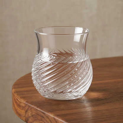 HANDCUT SPIRAL WHISKY TUMBLER SET OF 4
