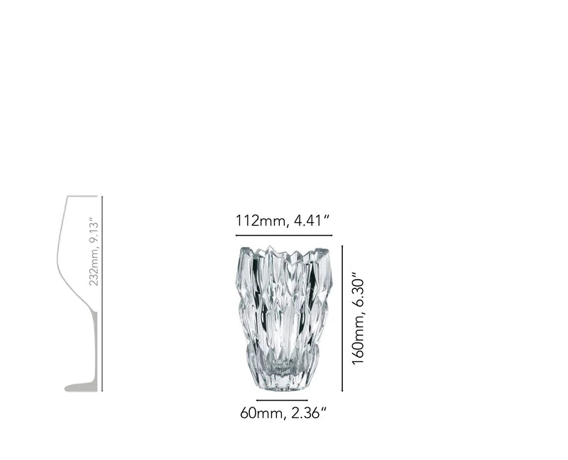 NACHTMANN Quartz Vase - 16cm