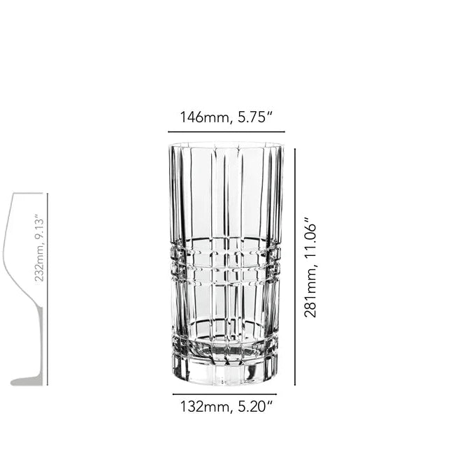 NACHTMANN Square Vase / Hurricane Lamp - 28cm